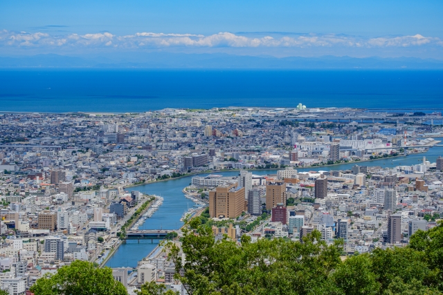徳島市の街並み